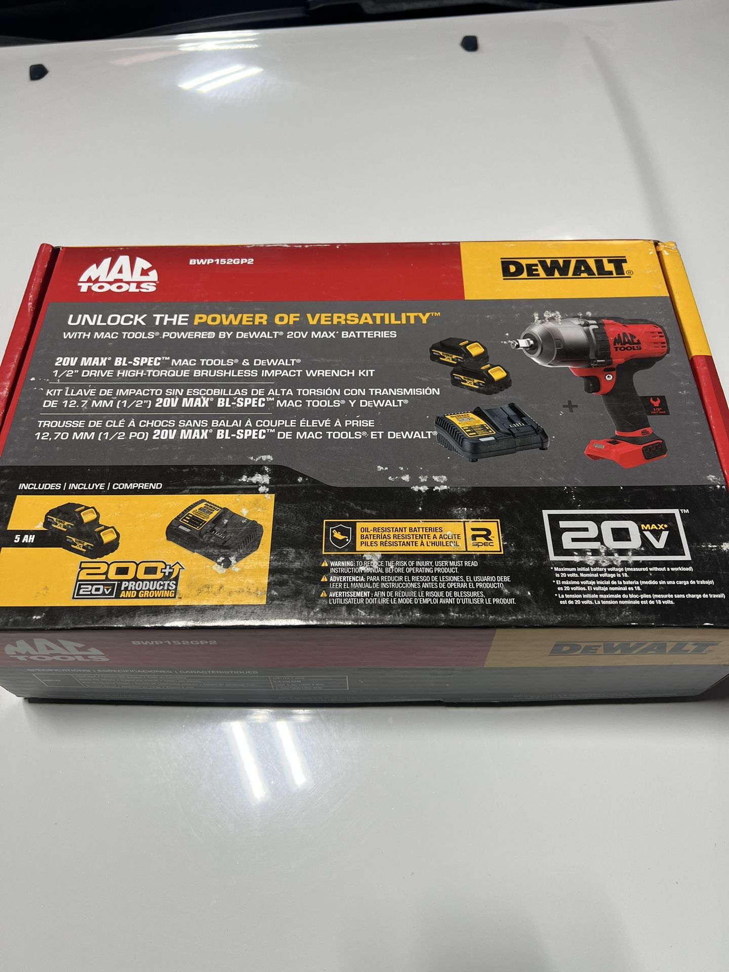 20v Mac Tools & Dewalt Brushless Impact Gun