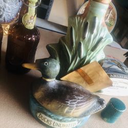Antique bottle of duck unlimited