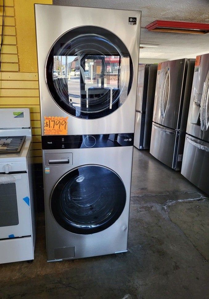 LG Studio WashTower Single Unit Front Load Washer 5.0 Cubic Feet Dryer