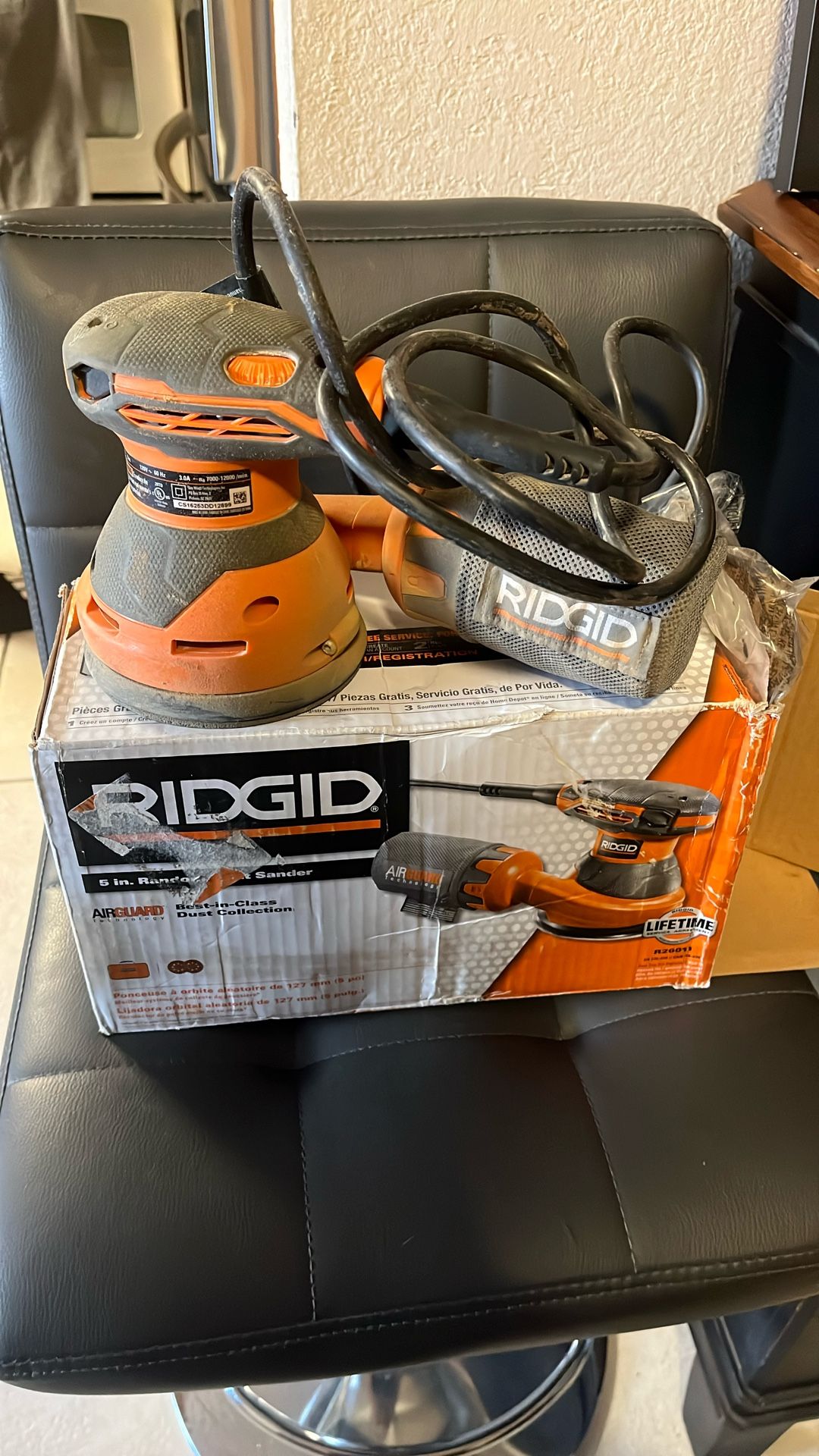 Rigid 5in Random Orbit Sander