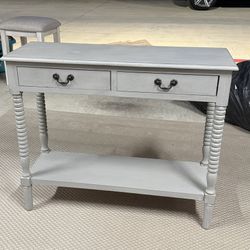 35.5'' Console Taupe Table