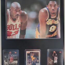 Kobe Bryant Vs Jordan Plaque 
