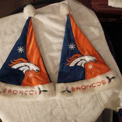 NFL Bronco Christmas Hats