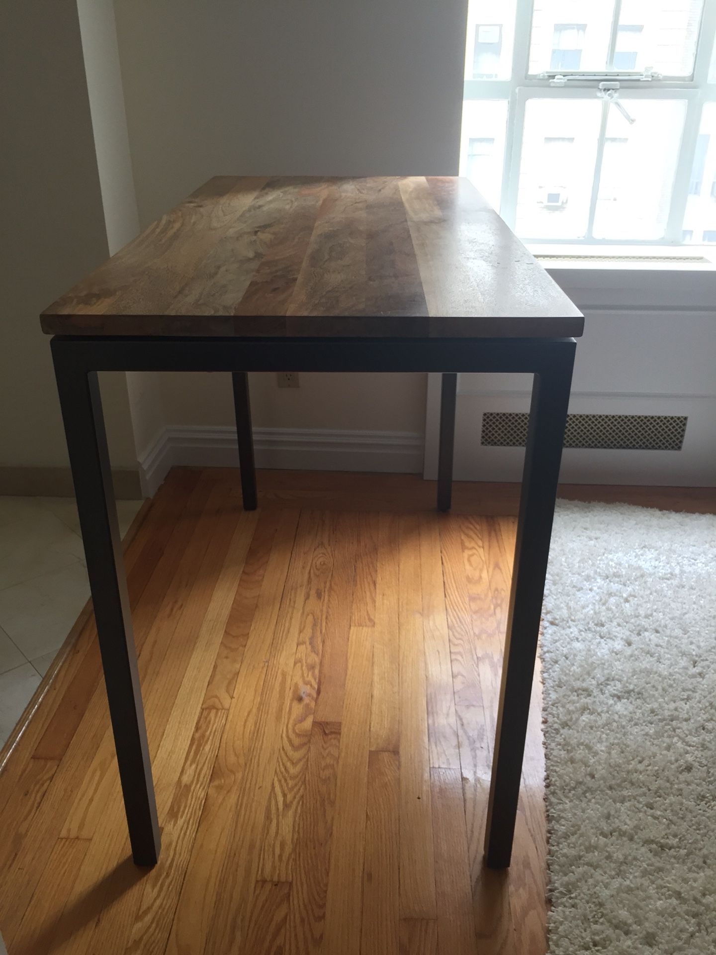 West Elm: Box Frame Dining Table - 48” Counter, Raw Mango
