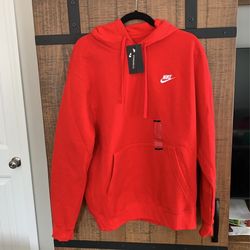 Red Nike Standard Fit Hoodie 