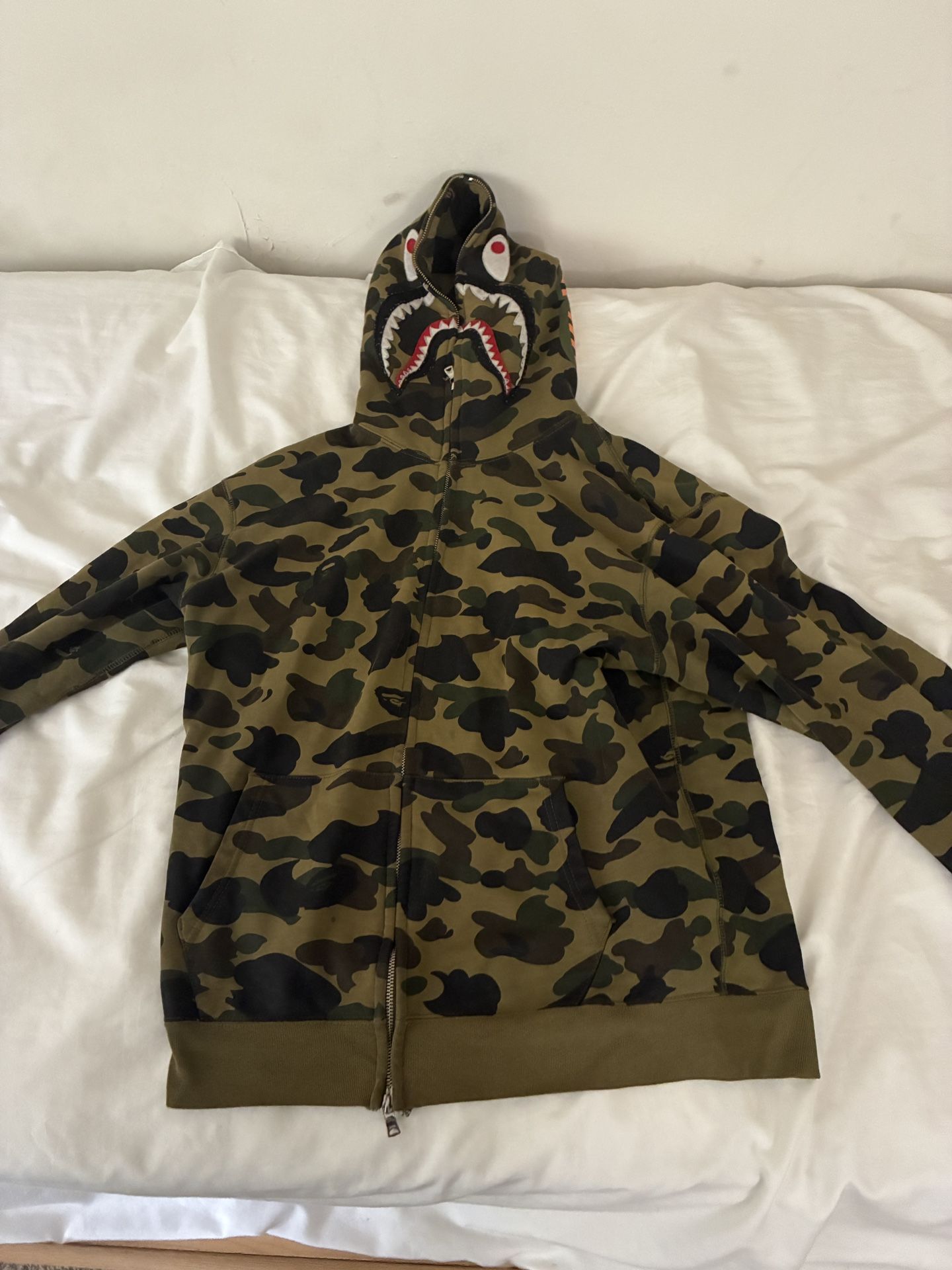 Bape Green Camo Hoodie