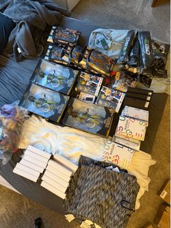 Lot of Over 100 Brand New Items - Clothes, Action Figures, Backpacks, Kate Spade, Vinyl, Etc