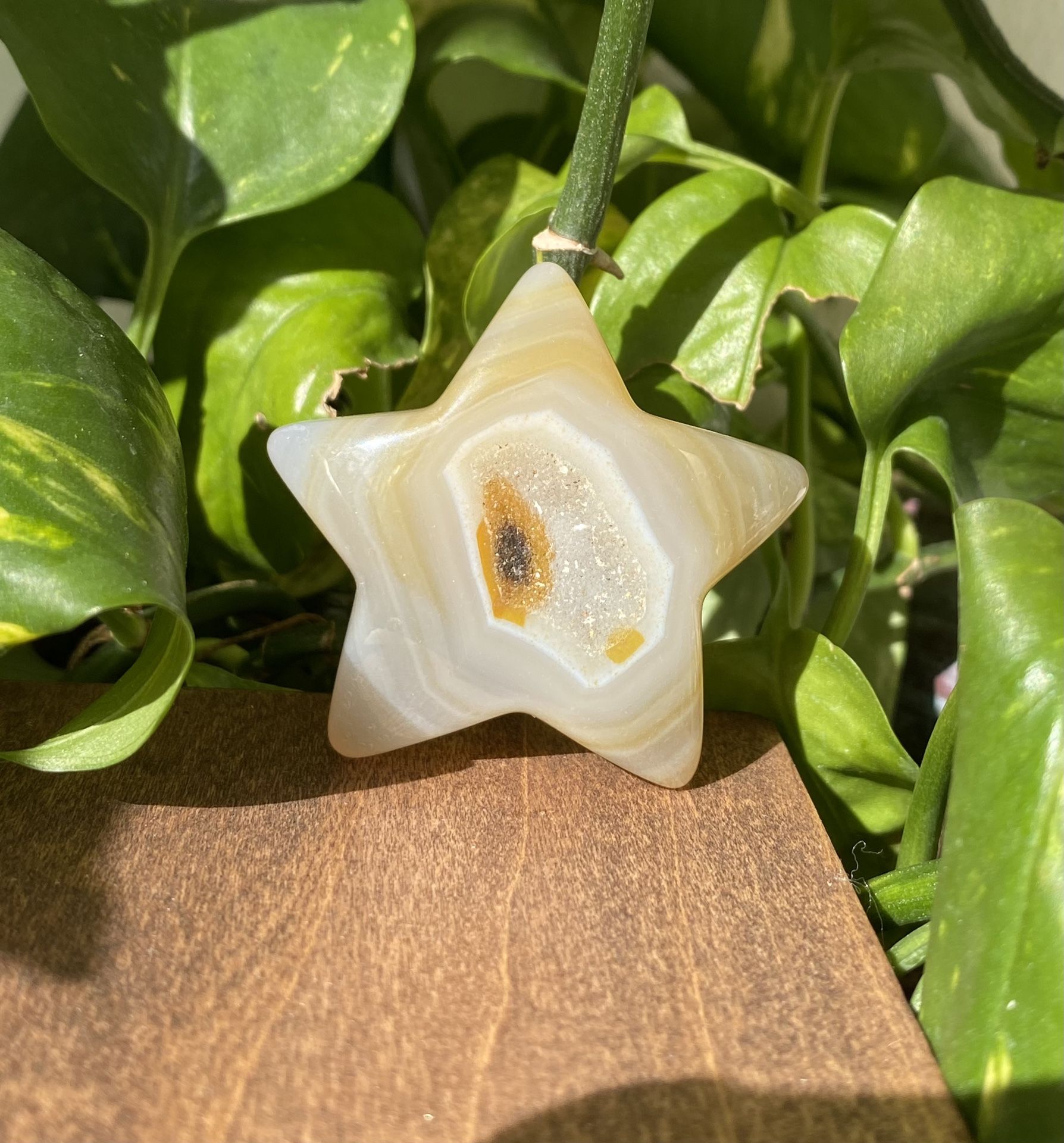 Druzy Agate Crystal Star