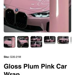 Gloss Plum Pink Vinyl Wrap