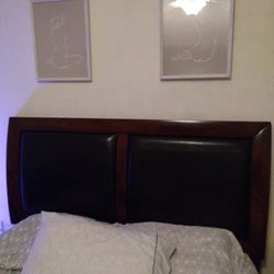 Queen Headboard/Footboard.. Matching End Tables