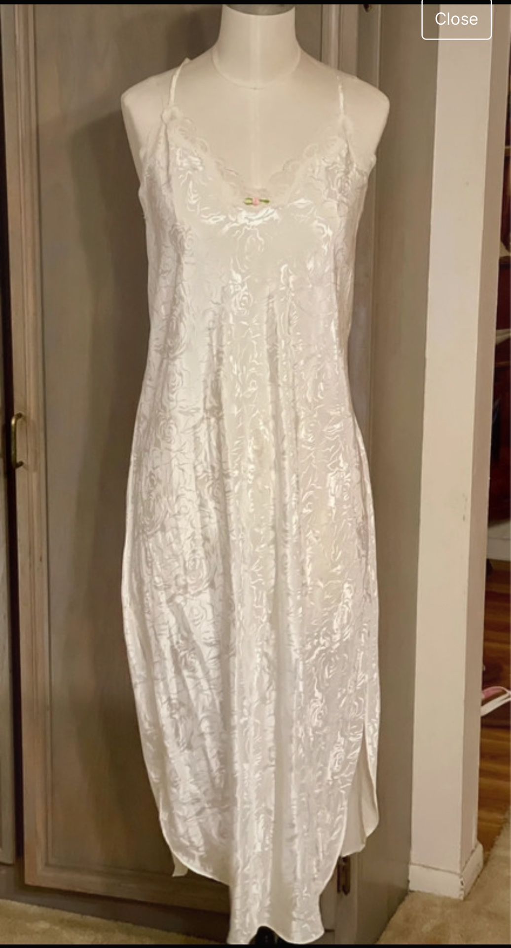 Belle Soirée vintage slip nightgown size L