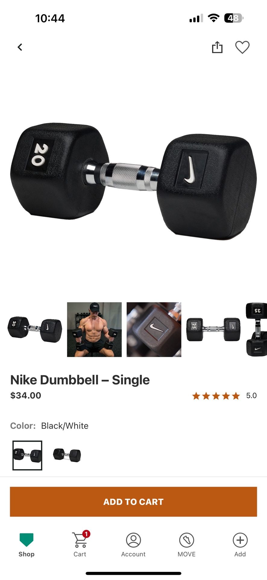Nike Dumbell Set (10 Lbs)