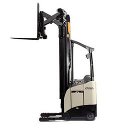 PRE-OWNED 2015 Crown RM6025-45  (RM 6000 Series) Reach Truck (Narrow Aisle, Stand Up Forklift)
