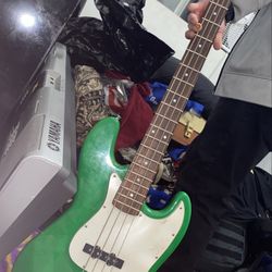 Johnson Green electric bass guitar