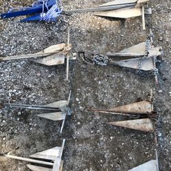 Danforth Anchor different weights and sizes