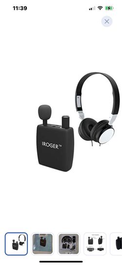 “ New”hearing amplifier w/headphones  and microphone(rechargeable)