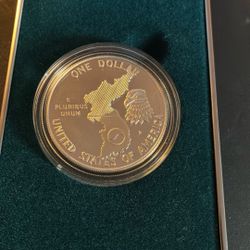 1991 Korean War Memorial Silver Dollar