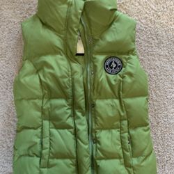 Abercrombie & Fitch Forest Green Winter Puffer Vest Size S