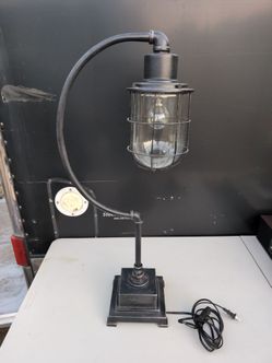 Industrial Style Cage Desk Lamp