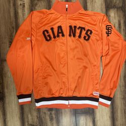 Vintage San Francisco Giants Zip Up Stitches Y2K Mens Jacket Size L