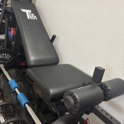 Tib Bar Guy Weight Bench With Nordic Attachment