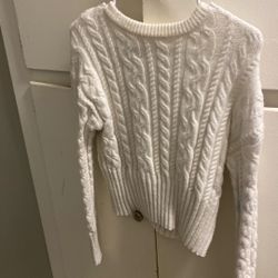 White Knitted Sweater
