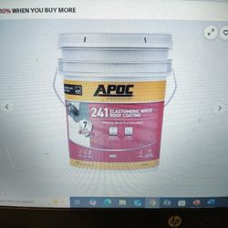 Elastomeric Roof Coating 4.75 Gal White - APOC AP-241