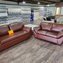Leather Sofa And Loveseat