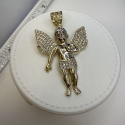 925 Sterling Silver Pendant High Quality Cubic Zirconia Stones Elegant Dije De Plata Italiana 