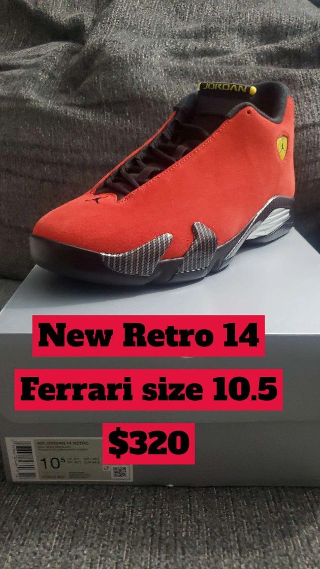 New Retro 14 Ferrari Size 10.5