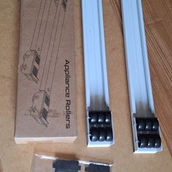 Appliance Rollers Heavy Duty, Easily Move Washing Machines, Dryers, Refrigerators, Furniture (White