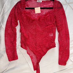 Lacey Red Bodysuit 