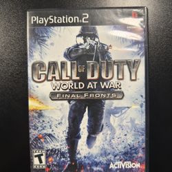 Call of Duty World At War Final Fronts - (Black Label) PlayStation 2 PS2 CIB