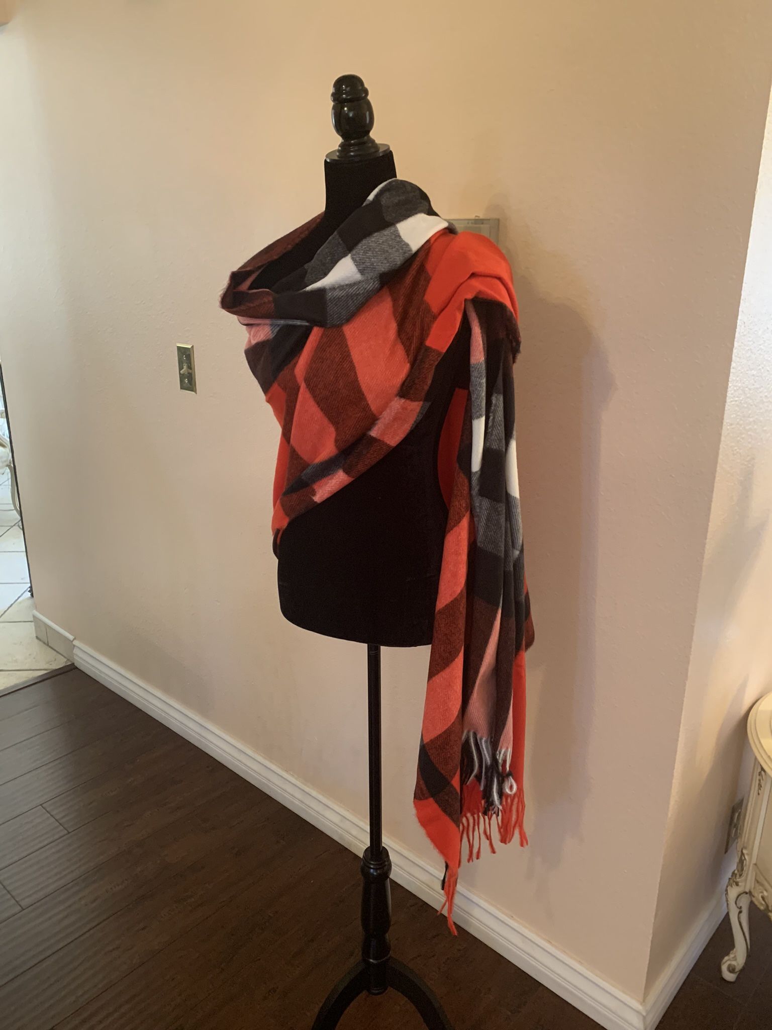 Sky Cashmere Shawl Scarf Multi Color New