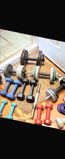 Weights   alor Weights  All for $95.free delivery  more than 200lbs