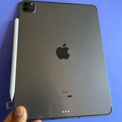  128GB Apple IPad Pro 11” 3rd Generation (2021 model / M1 chip ) WiFi + Cellular (5G / Unlocked) with pen, keyboard & Accessories 