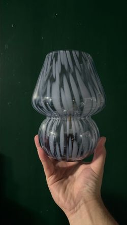 Mushroom Glass Candle Holder Vase