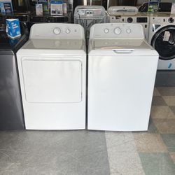 Hotpoint Top Load Washer With Agitator And Electric Dryer Set 