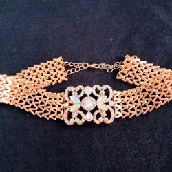 Beautiful Crystal Choker Necklace