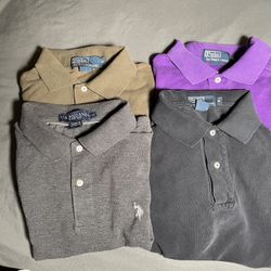 Four Medium Polo Shirts