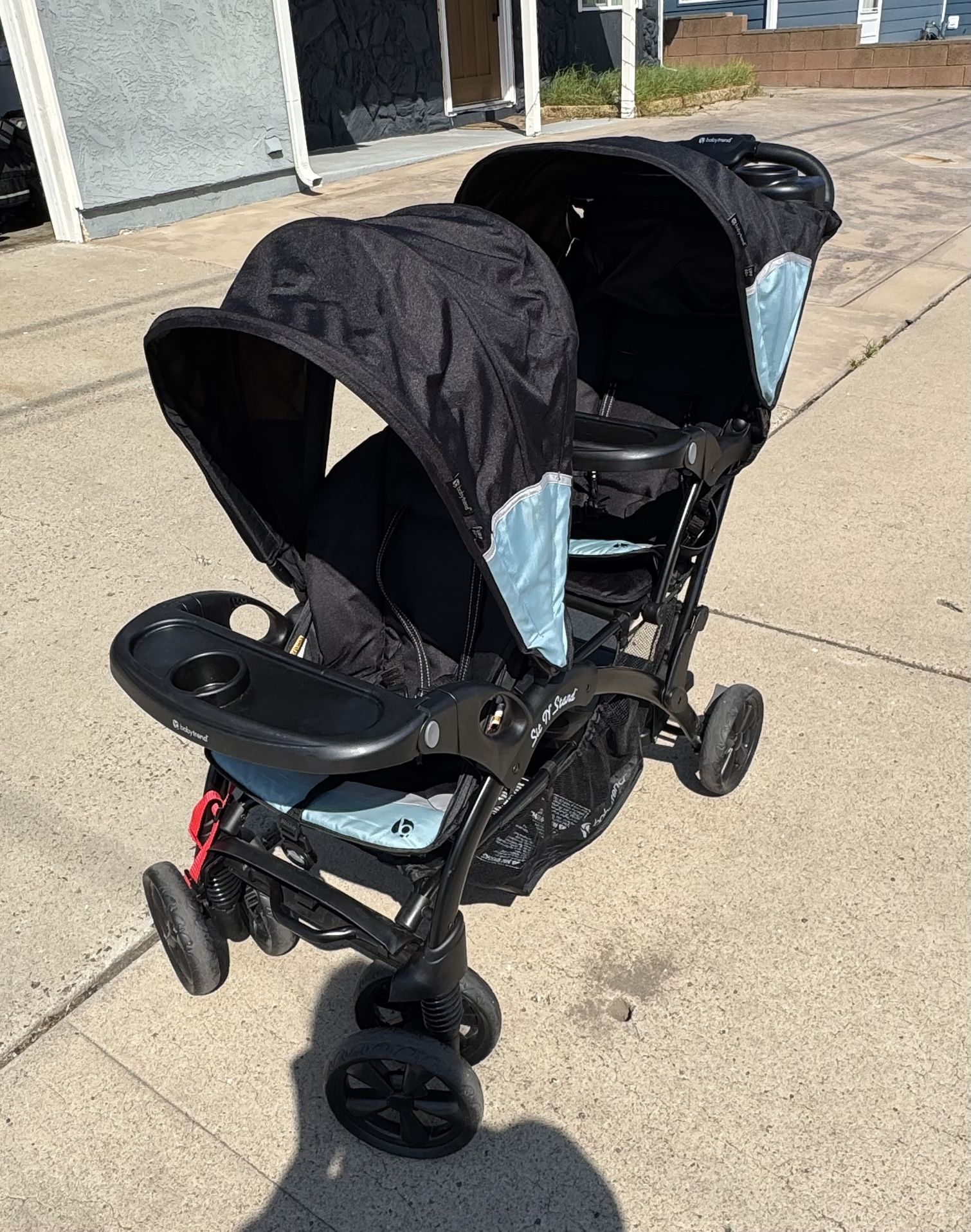 baby trend sit n' stand double stroller