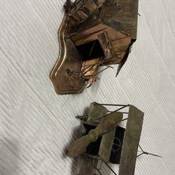 Antique Copper Ornaments With Old Fashion Music Box