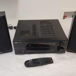 RCA Professional Series STAV-3990 Sudio/Video Receiver with Remote. Flawless working.
If you want the 2 JBL Arena B15 boxes, that's $80 extra.
