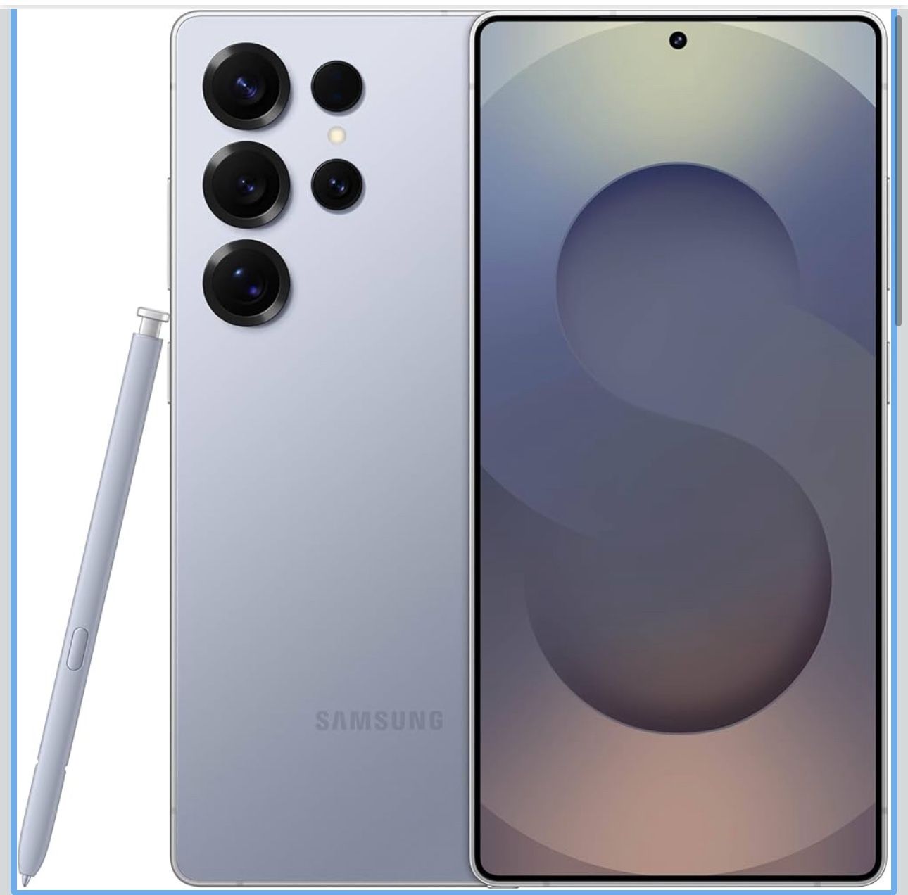 SAMSUNG Galaxy S25 Ultra Cell Phone-Titanium SilverBlue (Unlocked)