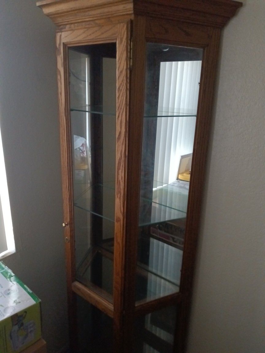 Curio Cabinet (Wooden frame)