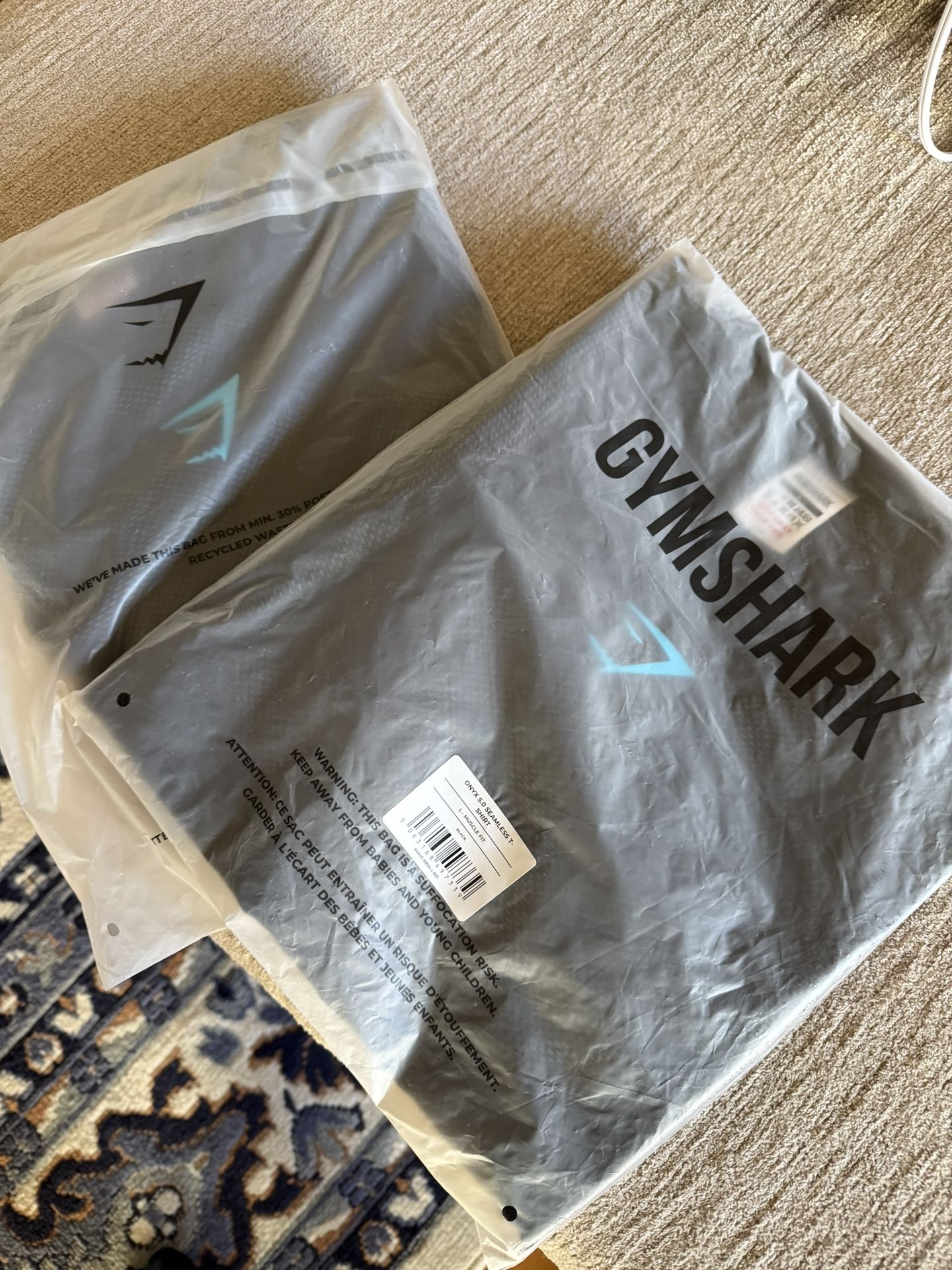 T-shirt Gymshark Onyx V5 - Couleur Black/grey - Taille M - Neuf Avec étiquettes - Pour Entraînement Sportif Homme