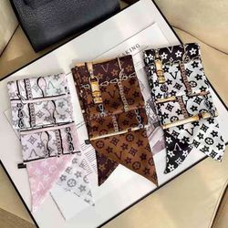 LV Silk Twilly Scarfs 