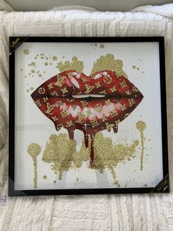 Oliver Gal x Louis Vuitton Framed Lip Wall Art
