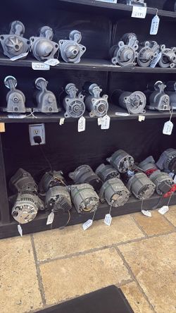 Starters alternator and batteries