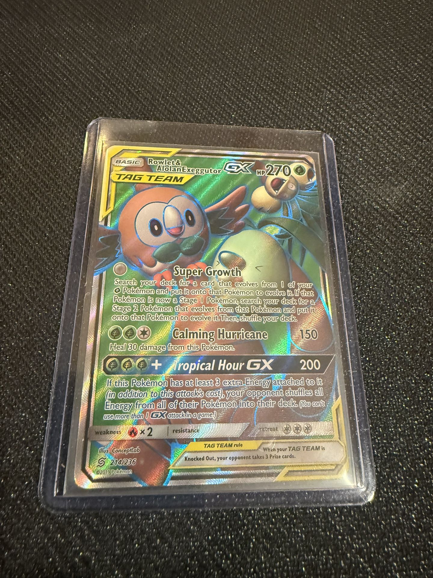 Rowlet and AlolanExeggutor GX